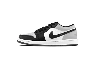 Jordan Air Jordan 1 Black Gray Toe Cushioning, Wear Resistant Low top Vintage Basketball Shoes Unisex