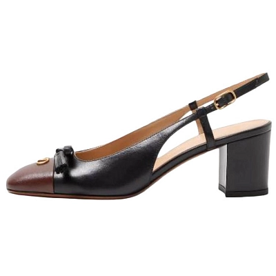 Valentino Valet Du Roi Chunky Heel High Heels 6cm Women's Black