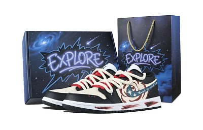Jordan Air Jordan 1 Heart Path Low top Vintage Basketball Shoes Unisex Red Black