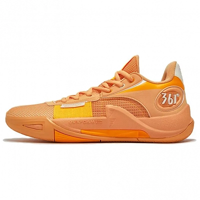 361° Anti Slip Wear Resistant Low Top Basketball Shoes Men's Orange