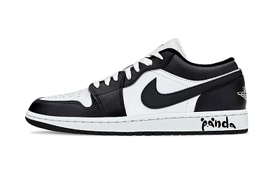 Jordan Air Jordan 1 Modern Support Low top Vintage Basketball Shoes Unisex Black White