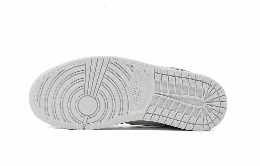 Jordan Air Jordan 1 Abrasion Resistant Low top Vintage Basketball Shoes Unisex White Gray купить в интернет-магазине Yoocart с быстрой доставкой по России.