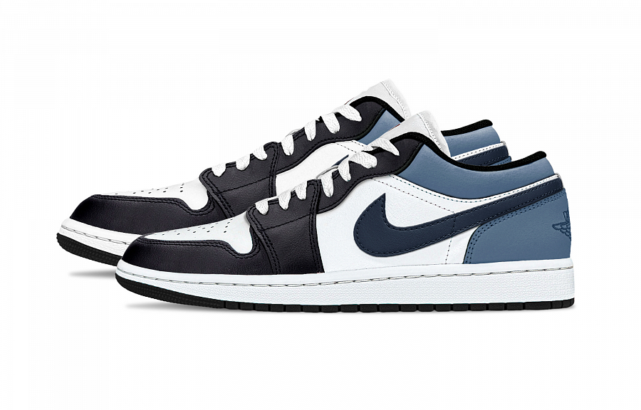 Jordan Air Jordan 1 Midnight Assault Support Low top Vintage Basketball Shoes Unisex Blue Black White купить в интернет-магазине Yoocart с быстрой доставкой по России.