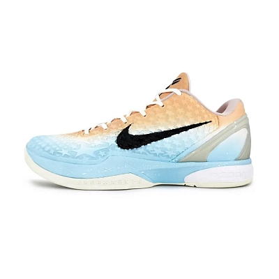 Nike Zoom Kobe 6 'All Star 2.0' Cushioning, Wear Resistant Low top Basketball Shoes Unisex Orange Blue