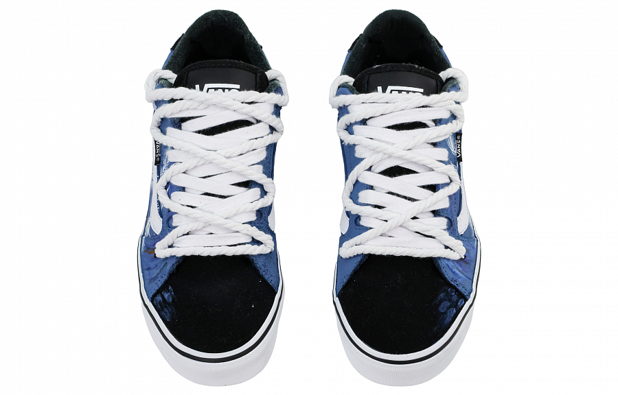 Vans Faulkner Fine Feather Abrasion Resistant Low top Skateboard Shoes Unisex Blue White купить в интернет-магазине Yoocart с быстрой доставкой по России.