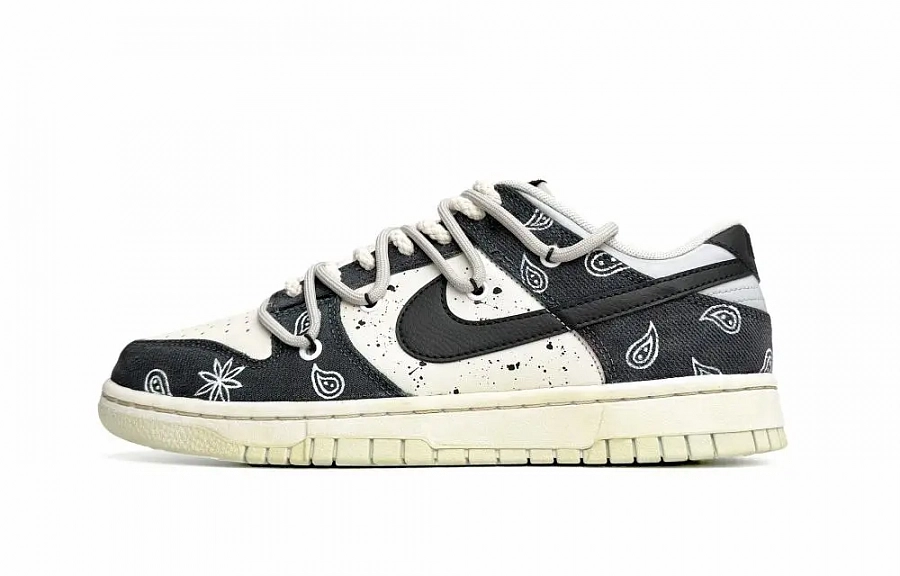 Nike Dunk Low Retro 'Plaid' Low-Top Skateboard Shoes Men's Black White купить в интернет-магазине Yoocart с быстрой доставкой по России.