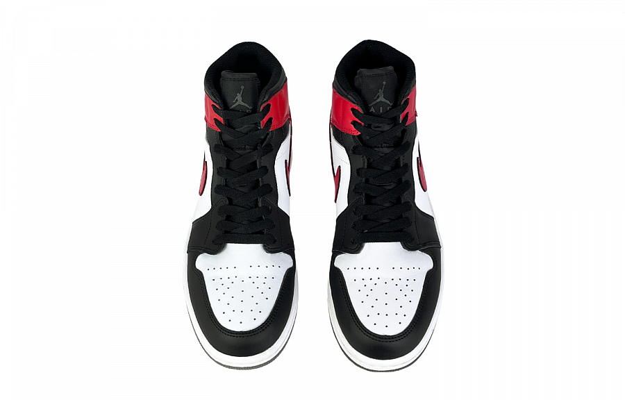 Jordan Air Jordan 1 Bull Dynasty Abrasion Resistant Mid top Vintage Basketball Shoes Men's Black Red купить в интернет-магазине Yoocart с быстрой доставкой по России.