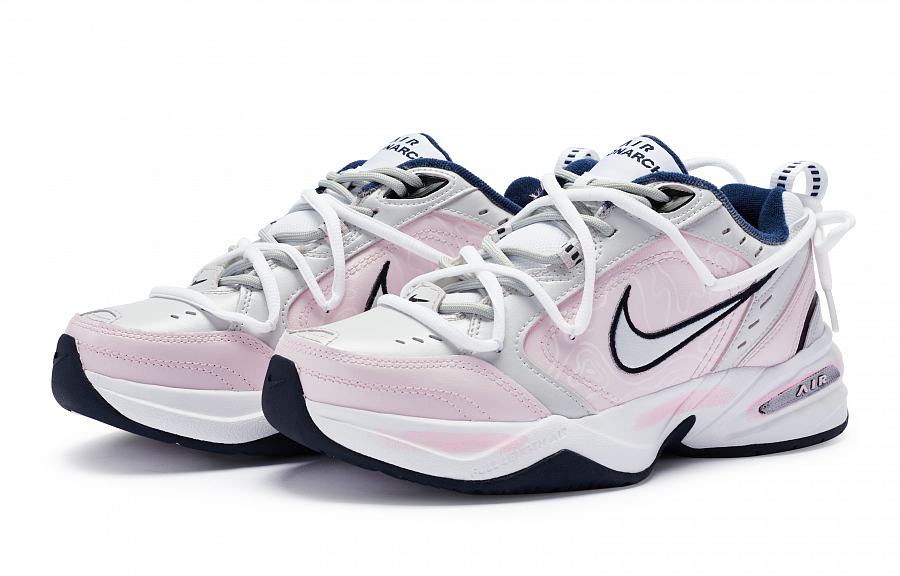 Nike Air Monarch 4 Slip Resistant Low Top Chunky Sneakers Unisex Pink Silver White купить в интернет-магазине Yoocart с быстрой доставкой по России.