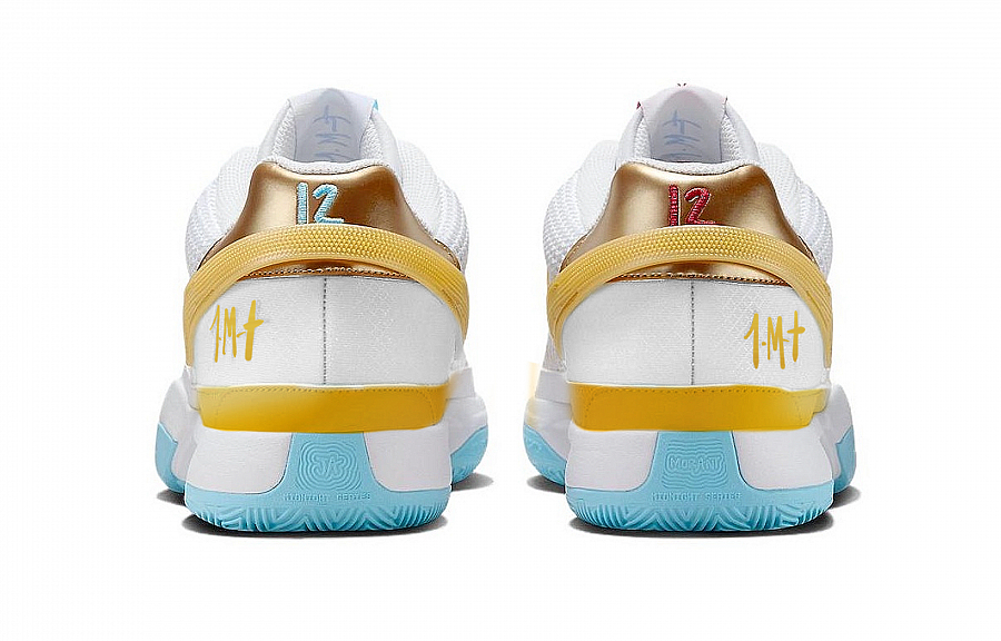 Nike Ja 1 Slip Resistant, Abrasion Resistant, Breathable Low top Basketball Shoes Men's Blue White Yellow купить в интернет-магазине Yoocart с быстрой доставкой по России.