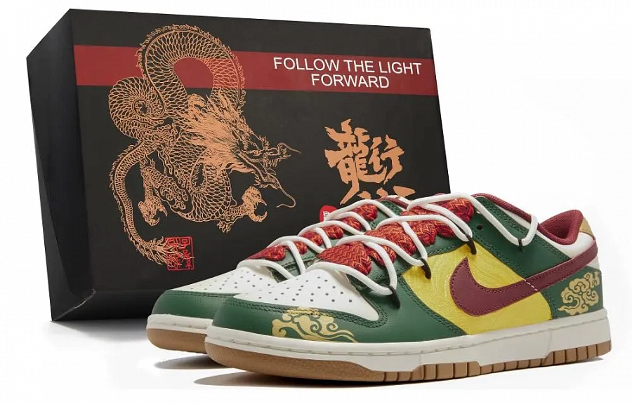 Nike Dunk Low Slip Resistant Shock Absorbers With Abrasion Resistant Properties Low Top Skateboard Shoes Men's Cyan купить в интернет-магазине Yoocart с быстрой доставкой по России.