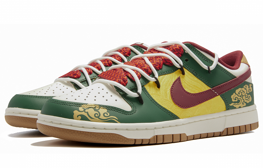 Nike Dunk Low Slip Resistant Shock Absorbers With Abrasion Resistant Properties Low Top Skateboard Shoes Men's Cyan купить в интернет-магазине Yoocart с быстрой доставкой по России.