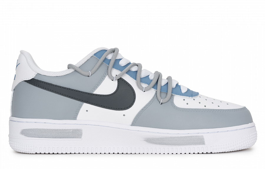 Nike Air Force 1 Slip Resistant, Abrasion Resistant, Lightweight Low top Skateboard Shoes Unisex Gray Blue купить в интернет-магазине Yoocart с быстрой доставкой по России.