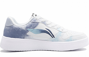 LiNing Slip-Resistant Cushioning Low-Top Skateboard Shoes Men's Gray Blue 1 4256133