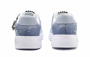 LiNing Slip-Resistant Cushioning Low-Top Skateboard Shoes Men's Gray Blue 3 4256135