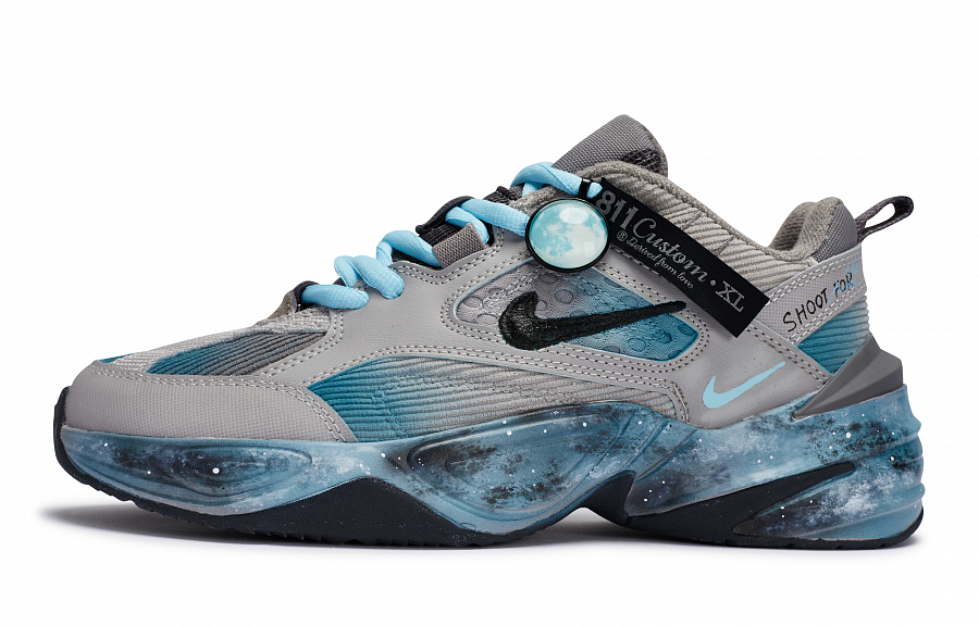 Nike M2K Tekno SP 811 Manufacturing, Special Shoe Box Abrasion Resistant Low Top Chunky Sneakers Unisex Blue Gray купить в интернет-магазине Yoocart с быстрой доставкой по России.