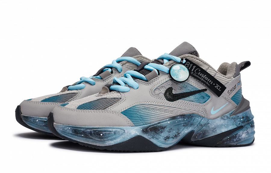 Nike M2K Tekno SP 811 Manufacturing, Special Shoe Box Abrasion Resistant Low Top Chunky Sneakers Unisex Blue Gray купить в интернет-магазине Yoocart с быстрой доставкой по России.