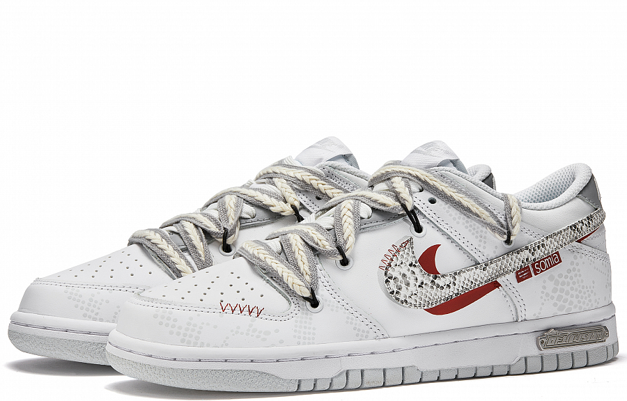Nike Dunk Skateboard Shoes Men's Low top Red/White купить в интернет-магазине Yoocart с быстрой доставкой по России.
