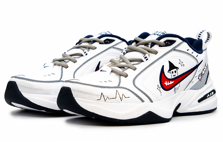 Nike Air Monarch 4 Chunky Sneakers Unisex Low top White/Gray купить в интернет-магазине Yoocart с быстрой доставкой по России.