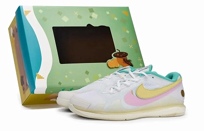 Nike Air Zoom Vapor Pro Tennis Shoes Unisex Low top Pink/Yellow