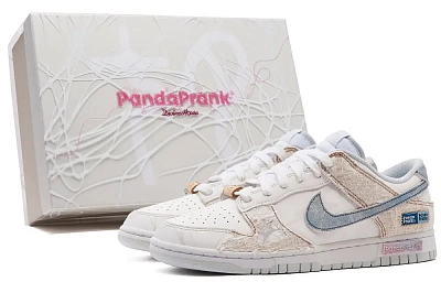 Nike Dunk Skateboard Shoes Unisex Low top White/Blue