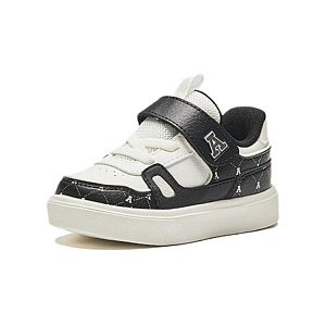 Infant And Toddler Antakids Slip Resistant Abrasion Resistant Low top Toddler Shoes White Black 1 4262493