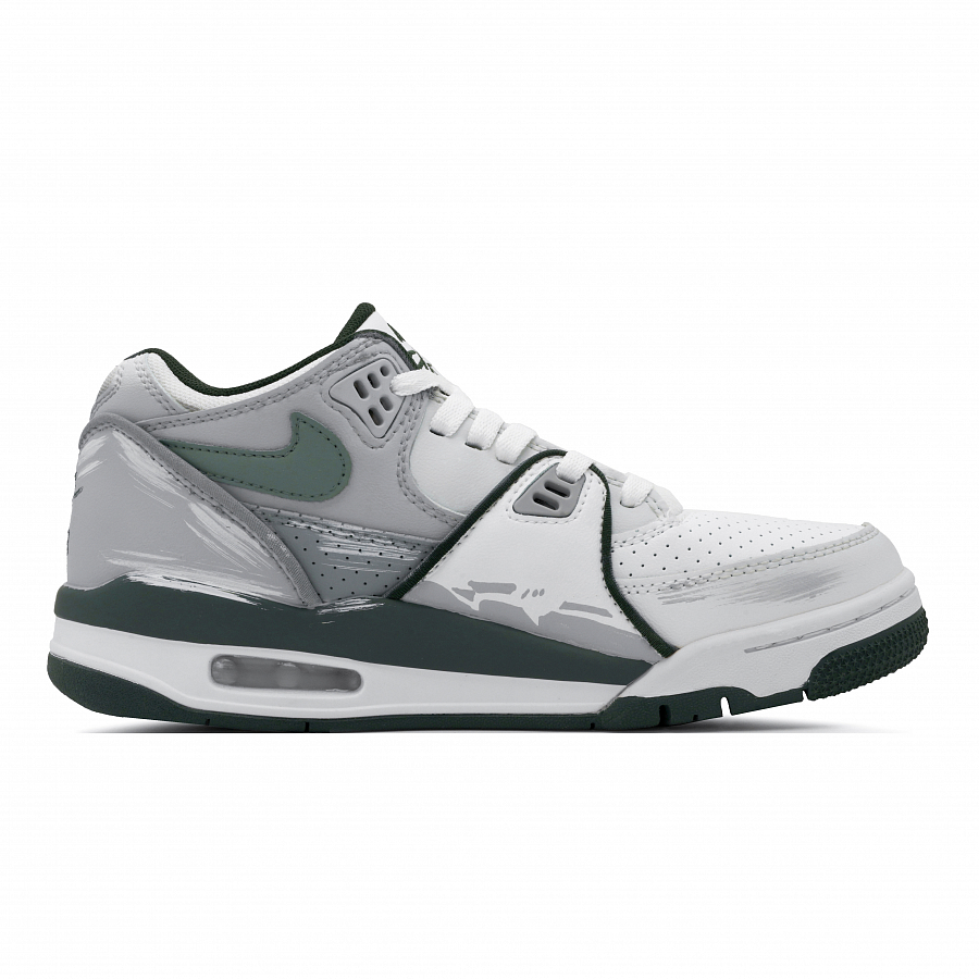 Nike Air Flight 89 Wild Oasis Abrasion Resistant Low Top Vintage Basketball Shoes Men's White Green купить в интернет-магазине Yoocart с быстрой доставкой по России.