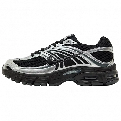 Nike Air Max Moto 2K Abrasion Resistant Low top Running Shoes Women's Black Silver