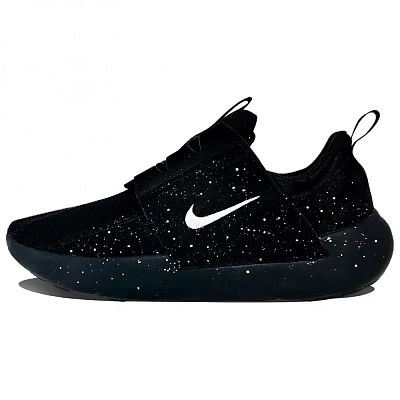 Nike E Series AD Commute Black, Ink Splatter, Breathable Mesh Low Top Casual Shoes Men's Black