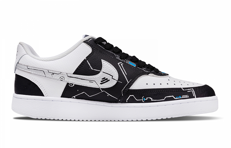 Nike Court Victory Punk Abrasion Resistant Low Top Skateboard Shoes Men's Black White купить в интернет-магазине Yoocart с быстрой доставкой по России.