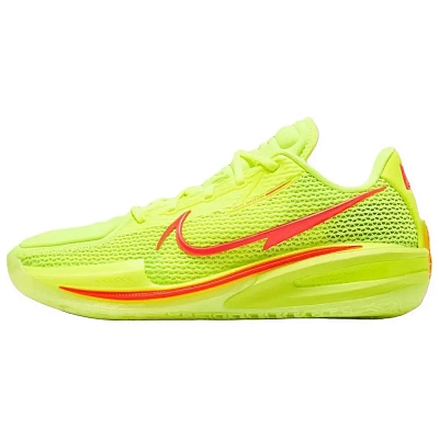 Nike Air Zoom G.T. Cut 1 Abrasion Resistant Breathable Low top Basketball Shoes Unisex Yellow
