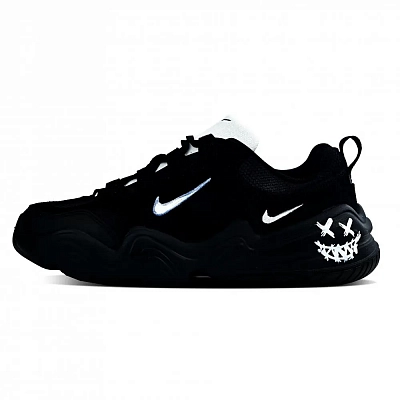 Nike Tech Hera Abrasion Resistant Low Top Chunky Sneakers Unisex Black White