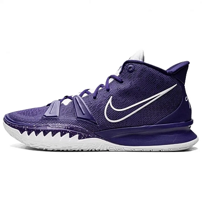 Nike Kyrie 7 Slip Resistant Abrasion Resistant Mid top Basketball Shoes Unisex Purple