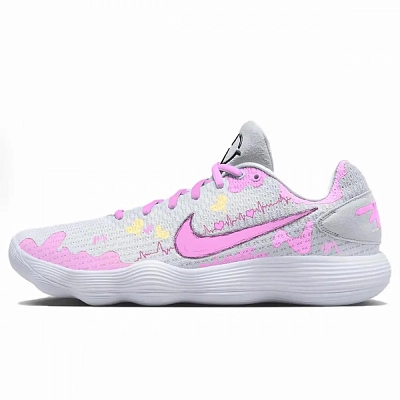 Nike Hyperdunk 2017 Anti Slip Wear Resistant Low Top Basketball Shoes Men's Pink