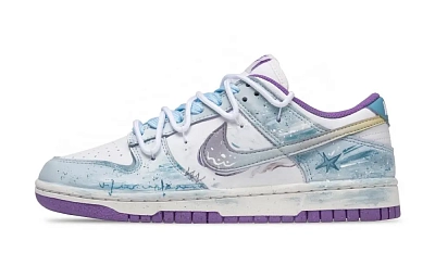 Nike Dunk Coverage Abrasion Resistant Low Top Skateboard Shoes Women's Cerulean
