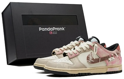 Nike Dunk Low Top Skateboard Shoes Unisex Pink White