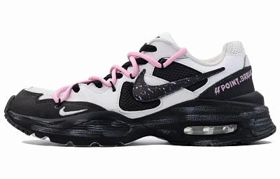 Nike Air Max Fusion Cushioning Low Top Casual Running Shoes Women's Black White
