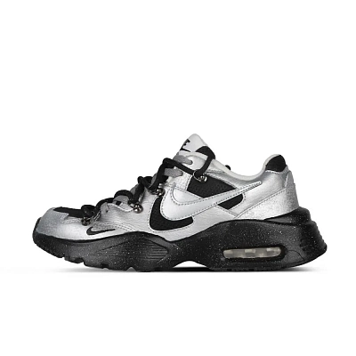 Nike Air Max Fusion Slip Resistant Abrasion Resistant Low top Casual Running Shoes Women's Silver Black