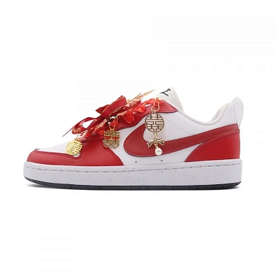 Nike Court Borough Blissful Union 3.0 Lightweight Low Top Skateboard Shoes Unisex Red White
