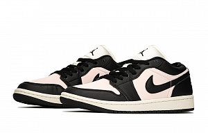 Jordan Air Jordan 1 Height Increasing Low top Vintage Basketball Shoes Women's Black Pink 2 4266675
