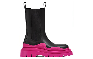 Bottega Veneta Chelsea Boots 5.5cm Women's Fuchsia 1 4279238