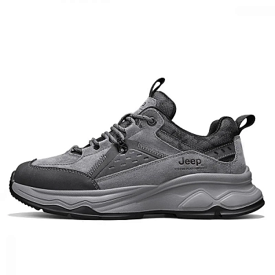 Jeep Low Top Casual Shoes Unisex Gray