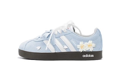Adidas Neo VL Court 2.0 Slip Resistant Low top Skateboard Shoes Unisex Pure Blue