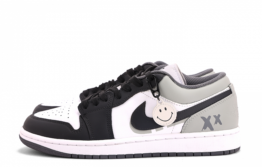 Jordan Air Jordan 1 Abrasion Resistant Coverage Low top Vintage Basketball Shoes Unisex Gray Black купить в интернет-магазине Yoocart с быстрой доставкой по России.