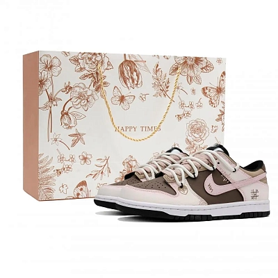 Nike Dunk Skateboard Shoes Unisex Low top Beige