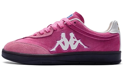 Kappa Tifo Back to Back Thermal Abrasion Resistant Low Top Skateboard Shoes Women's Ocean Pink Classic White
