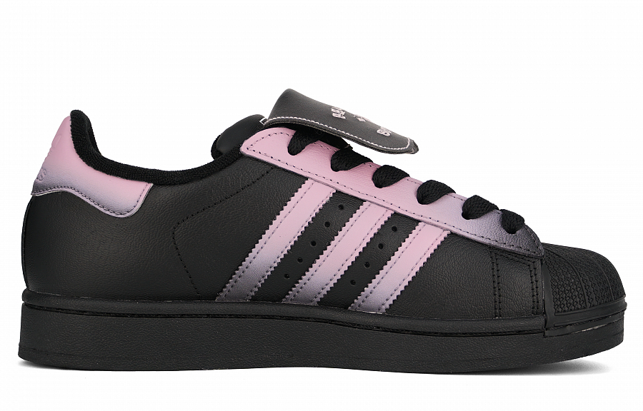 Adidas Originals SUPERSTAR Butterfly Metamorphosis Abrasion Resistant Low top Skateboard Shoes Women's Black Pink купить в интернет-магазине Yoocart с быстрой доставкой по России.