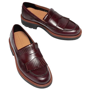 Ecco Urban Oslo Loafers 4.5cm Women's Dark Gemstone Red 3 4281510