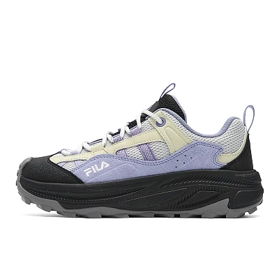 FILA Vintage Collection Abrasion Resistant, Breathable, Lightweight Low top Casual Shoes Women's Gray Purple