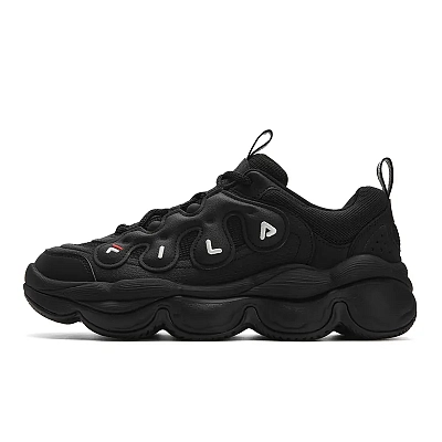 FILA PEASE Abrasion Resistant Coverage Cushioning Low top Casual Shoes Men's Black