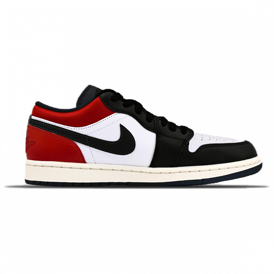 Jordan Air Jordan 1 Abrasion Resistant Low top Vintage Basketball Shoes Unisex Red Black купить в интернет-магазине Yoocart с быстрой доставкой по России.